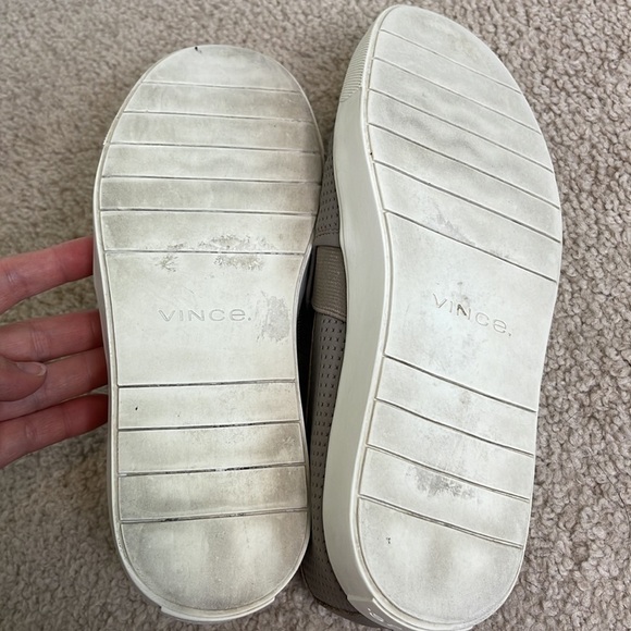 Vince Taupe Slip Ons. Size 5/EU35 - Picture 7 of 8